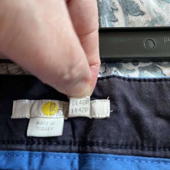 Boden Pants Womens Size 10P Daisy Cropped Chino Pockets Wide Leg Bold Blue - Picture 8 of 13